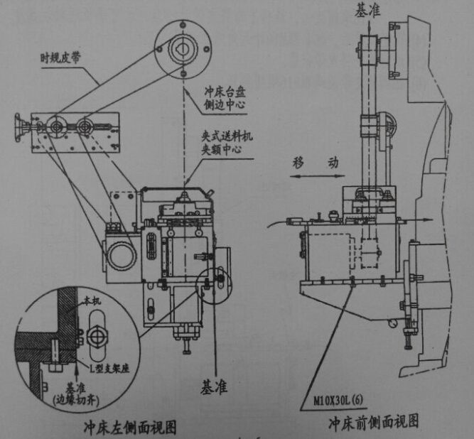 夹式送料机安装图纸